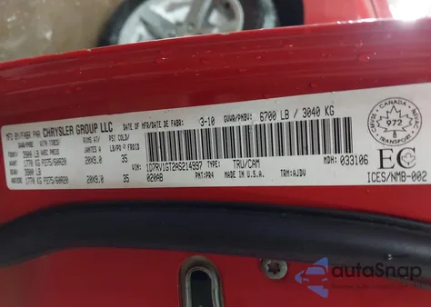 2010 Dodge Ram 1500 Slt/Sport/Trx z USA, uszkodzony, nr VIN 1D7RV1GT2AS214997